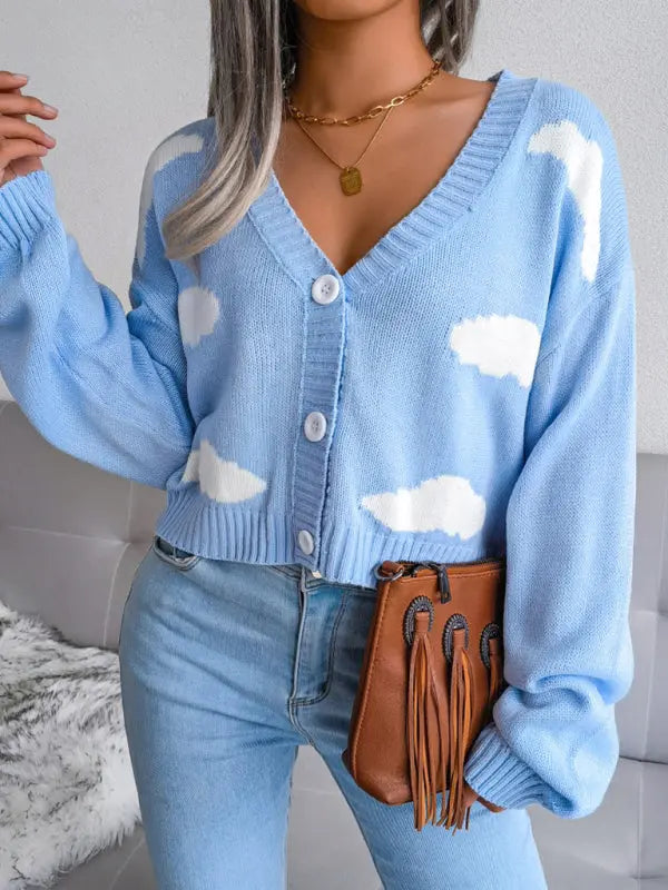 Blue Zone Planet |  Baiyun knitted cardigan sweater BLUE ZONE PLANET
