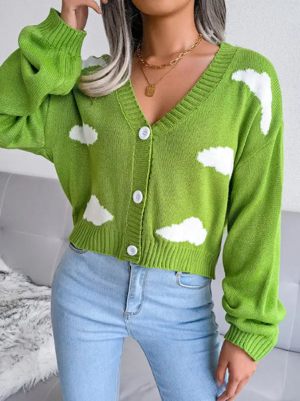 Blue Zone Planet |  Baiyun knitted cardigan sweater BLUE ZONE PLANET