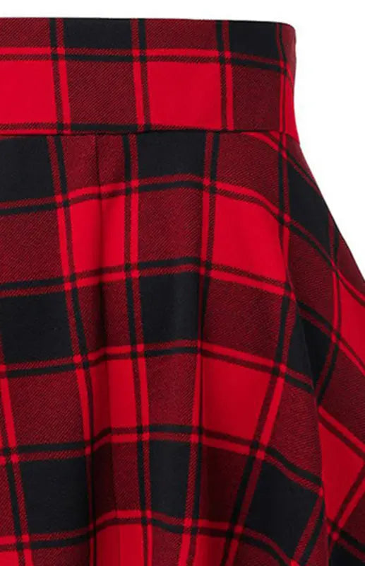 Blue Zone Planet |  Giselle's A-Line Plaid Print Mini Skirt BLUE ZONE PLANET