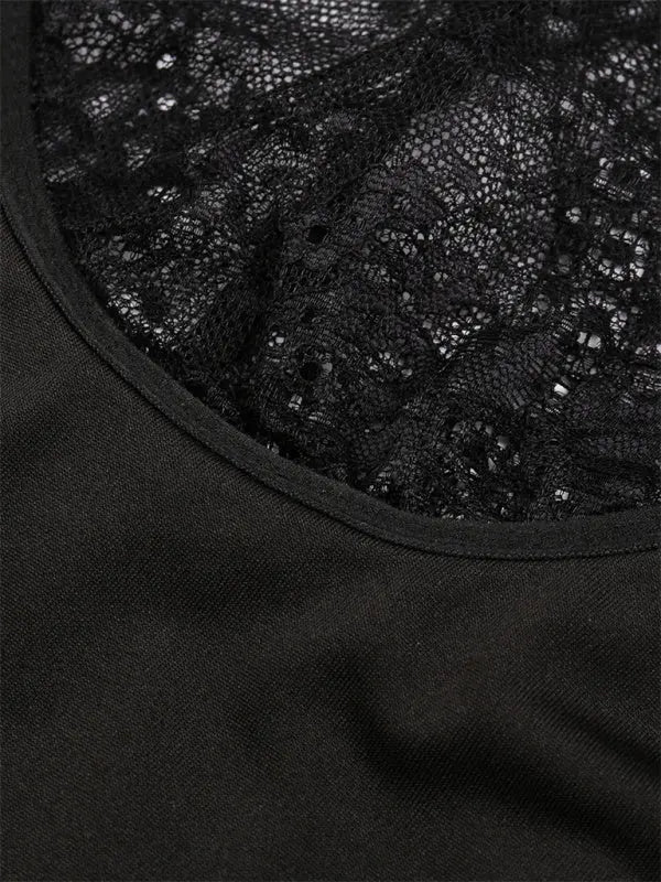 Blue Zone Planet |  Giselle's Crop Top with See-Through Top BLUE ZONE PLANET