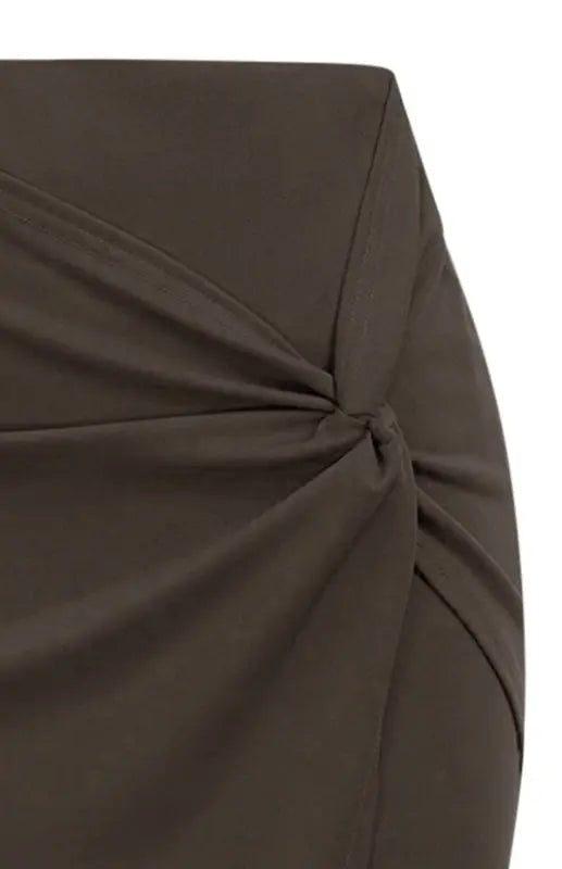 Blue Zone Planet |  Janet's Pleated Solid Color Bodycon Midi Skirt BLUE ZONE PLANET