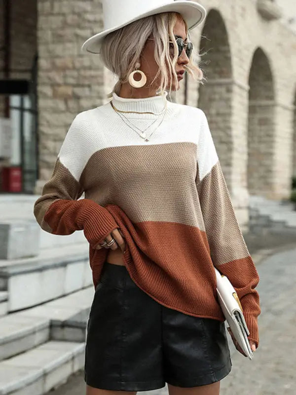 Bell Sleeve Colorblock deals Sweater