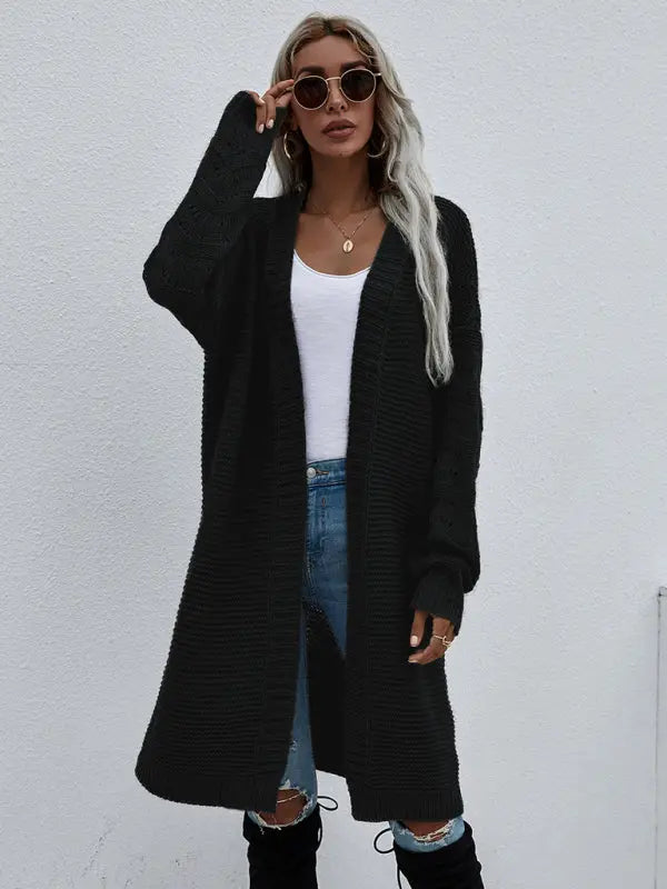 Blue Zone Planet | Open Knit Long Sleeve Cardigan BLUE ZONE PLANET