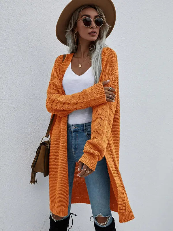 Blue Zone Planet | Open Knit Long Sleeve Cardigan BLUE ZONE PLANET