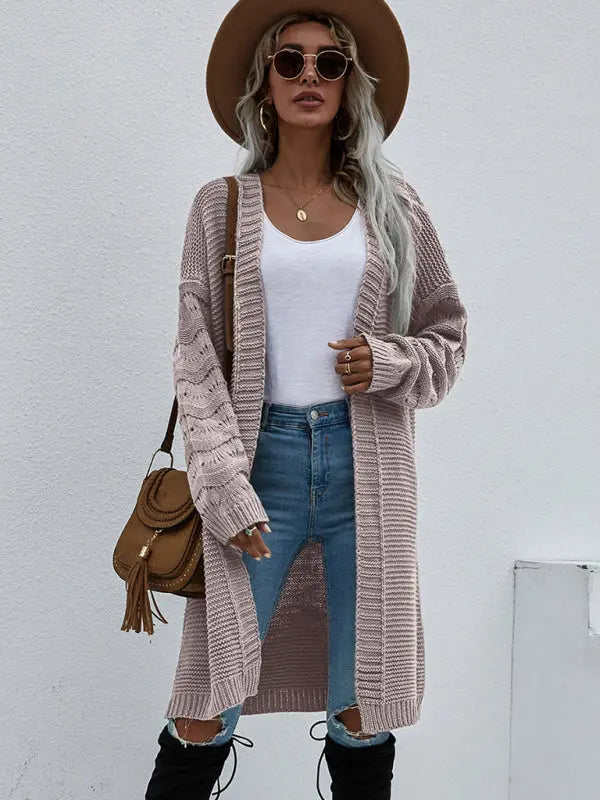 Blue Zone Planet | Open Knit Long Sleeve Cardigan BLUE ZONE PLANET