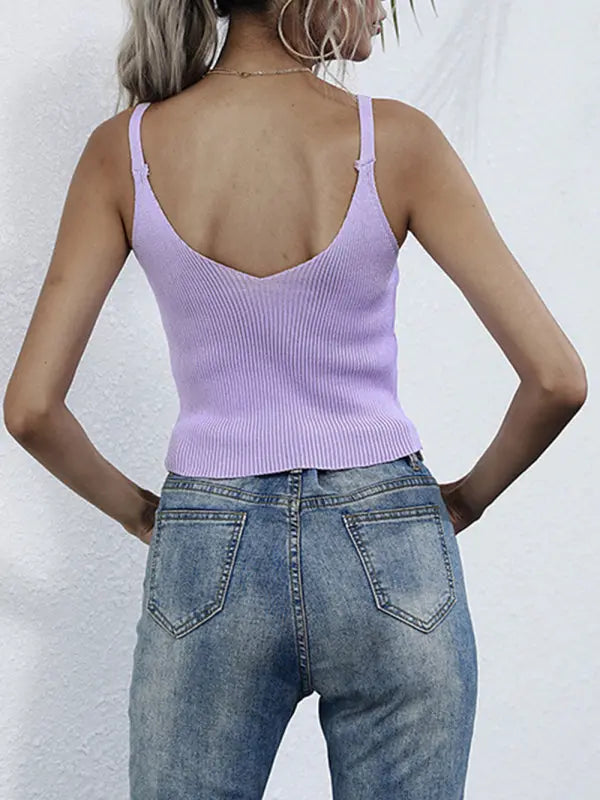 Blue Zone Planet |  Raven's Cropped Crop Top Solid Color Camisole Babes BLUE ZONE PLANET