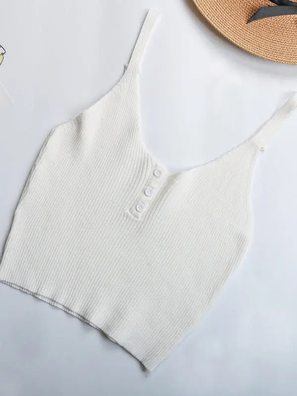 Blue Zone Planet |  Raven's Cropped Crop Top Solid Color Camisole Babes BLUE ZONE PLANET