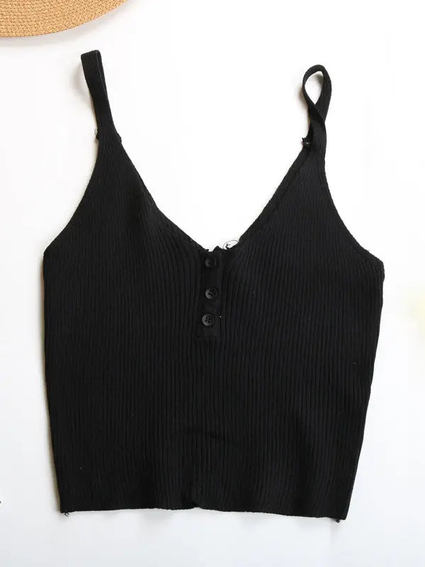 Blue Zone Planet |  Raven's Cropped Crop Top Solid Color Camisole Babes BLUE ZONE PLANET
