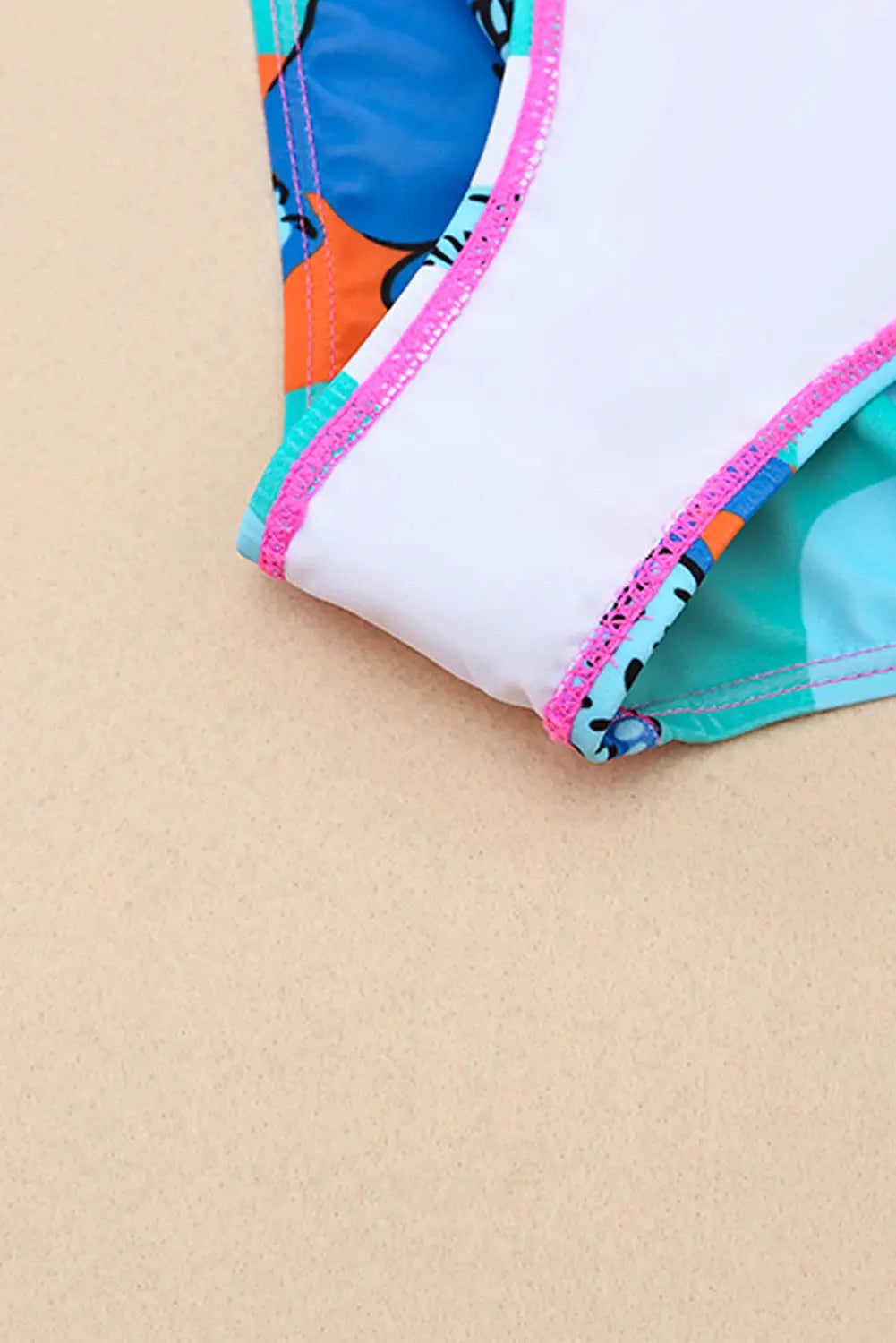 Blue Zone Planet |  Rose Red Floral Print High Waist Bikini Bottoms Blue Zone Planet