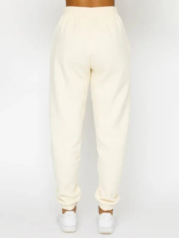 Blue Zone Planet |  Solid Color Round able Collar Pullover Long Sleeve Trousers Sweater Suit BLUE ZONE PLANET