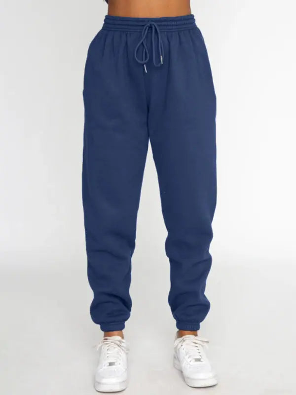 Blue Zone Planet |  Solid Color Round able Collar Pullover Long Sleeve Trousers Sweater Suit BLUE ZONE PLANET
