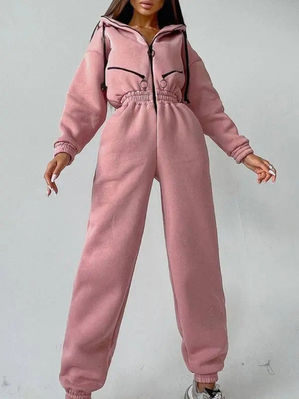 Blue Zone Planet |  hooded sweatshirt sports suit two piece set BLUE ZONE PLANET