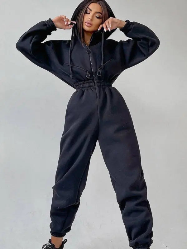 Blue Zone Planet |  hooded sweatshirt sports suit two piece set BLUE ZONE PLANET