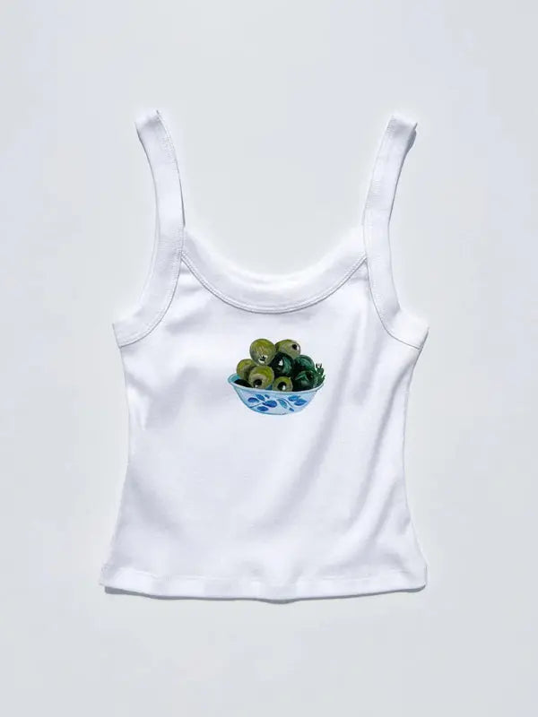 Blue Zone Planet |  simple printed hot girl camisole vest BLUE ZONE PLANET