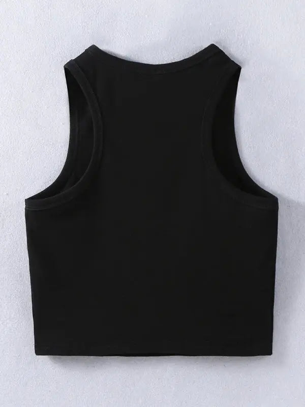 Blue Zone Planet |  street style INS trendy short vest tops BLUE ZONE PLANET
