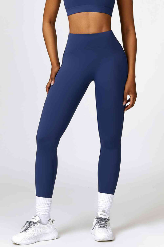 Breathable Wide Waistband Active Leggings BLUE ZONE PLANET