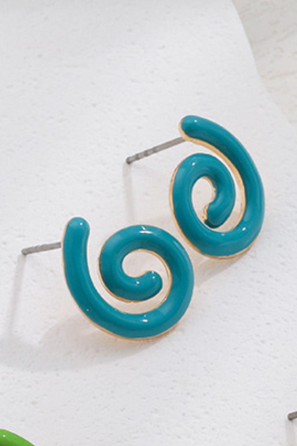 Bright Color Copper Earrings BLUE ZONE PLANET