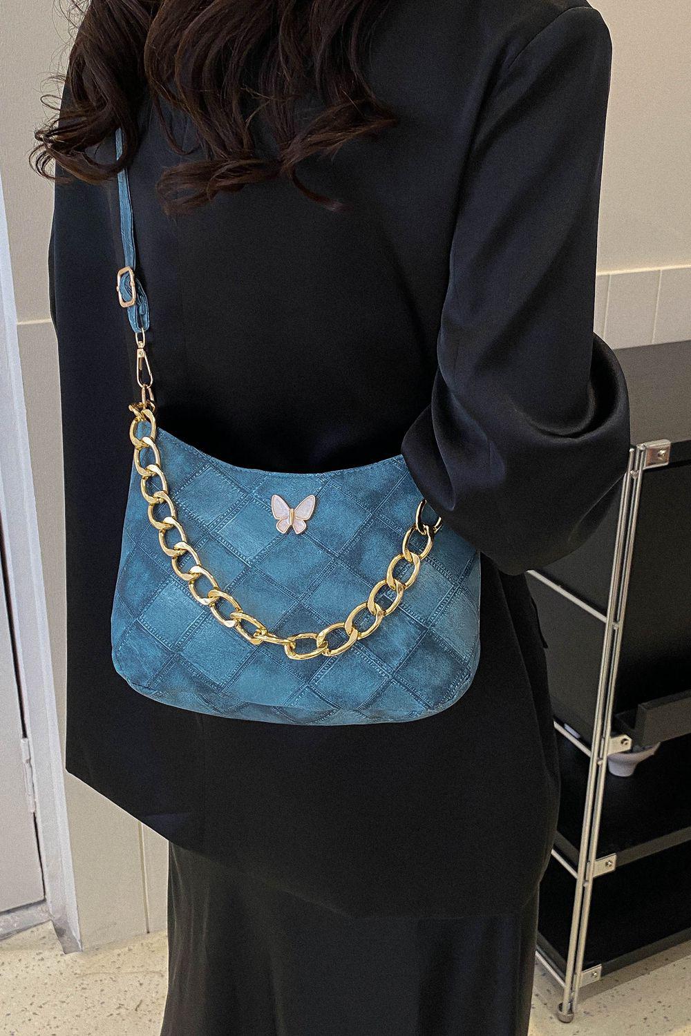 Ladies Fashion Butterfly Chain Decor Shoulder Bag