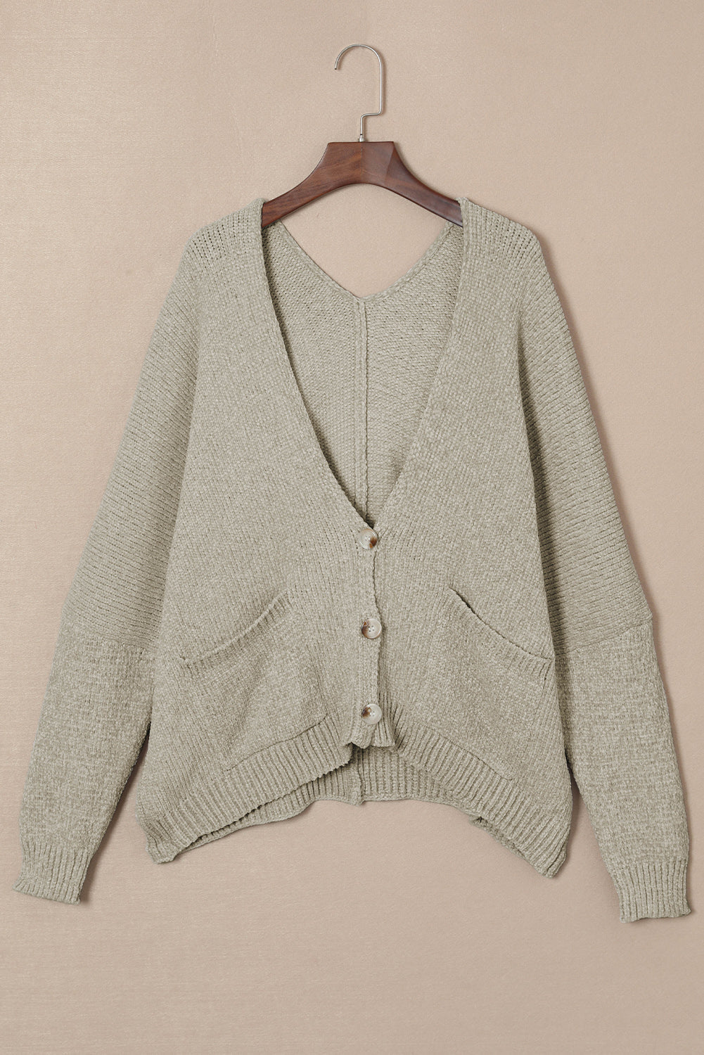 Button Down Cardigan with Pockets BLUE ZONE PLANET