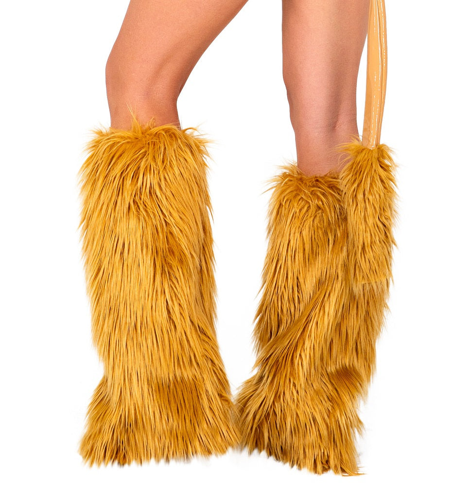 Fur Boot Covers-TOPS / DRESSES-[Adult]-[Female]-Gold-One Size-2022 Online Blue Zone Planet