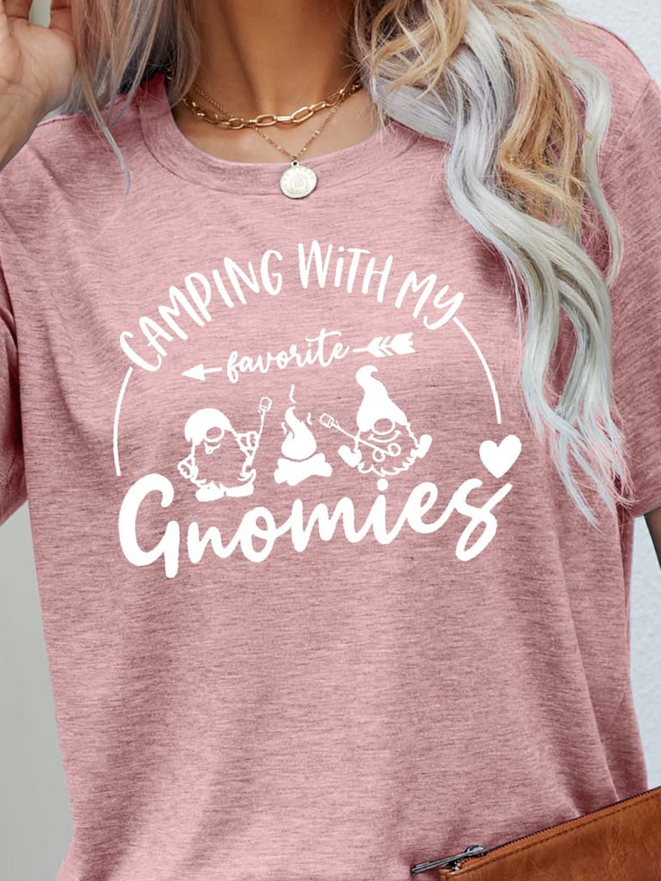 CAMPING WITH MY FAVORITE GNOMIES Graphic Tee BLUE ZONE PLANET