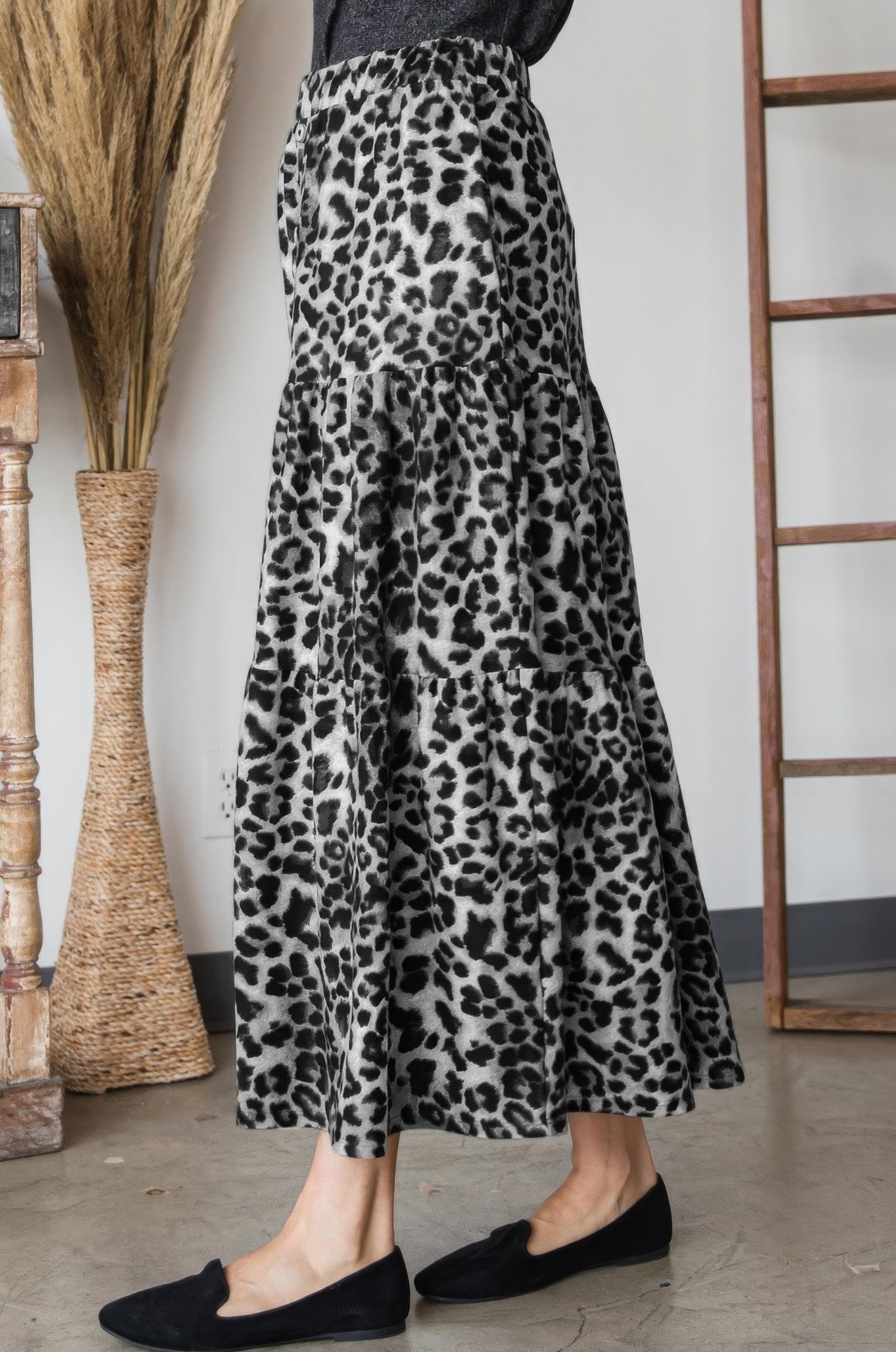 Leopard Maxi Skirt-[Adult]-[Female]-2022 Online Blue Zone Planet