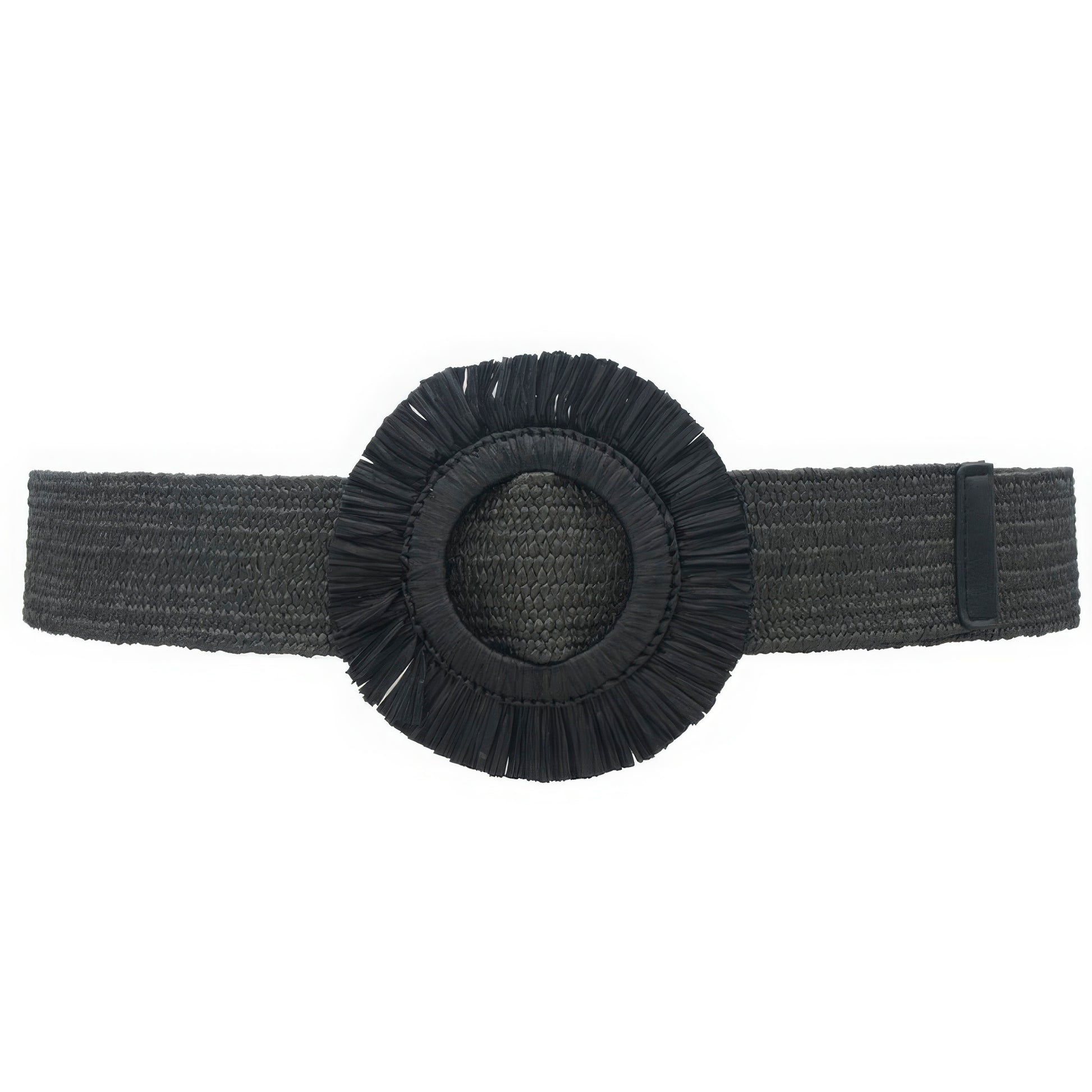 Fringe Circle Straw Belt-[Adult]-[Female]-Black-2022 Online Blue Zone Planet