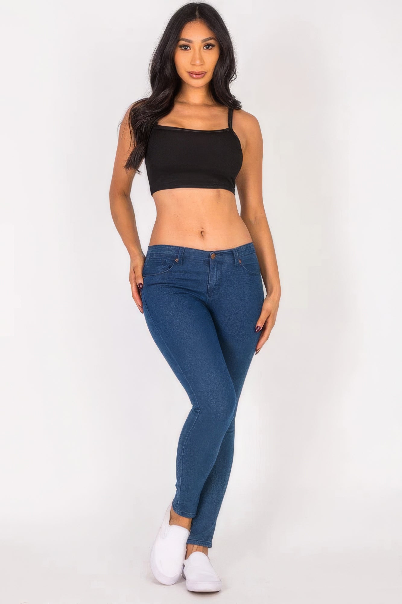 Ribbed Knit Cami Crop Top-CROP TOP-[Adult]-[Female]-2022 Online Blue Zone Planet