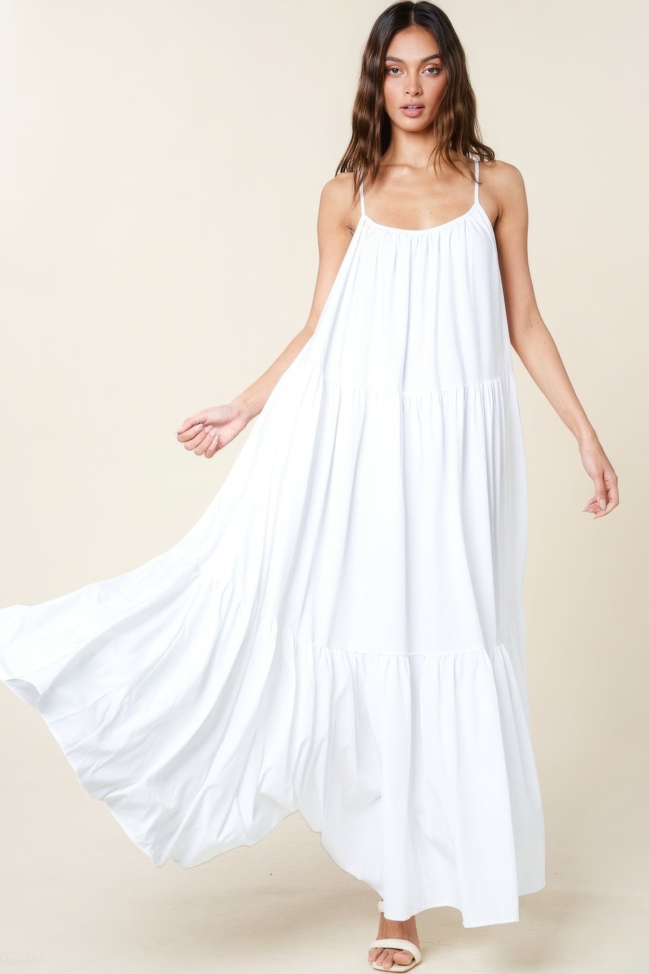 Maxi Sun Dress With Pockets-TOPS / DRESSES-[Adult]-[Female]-White-S-2022 Online Blue Zone Planet