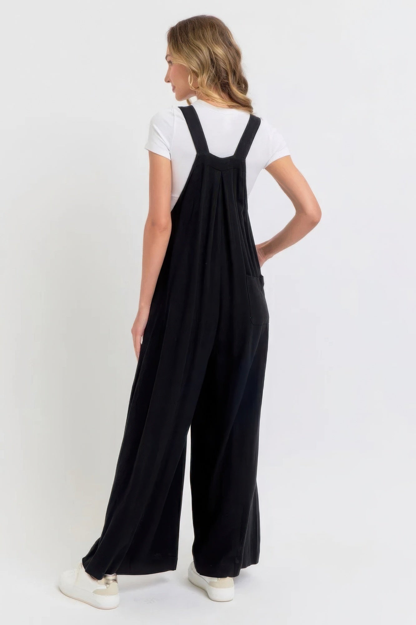 Adjustable Strap Overall Wide Leg Jumpsuit-[Adult]-[Female]-2022 Online Blue Zone Planet