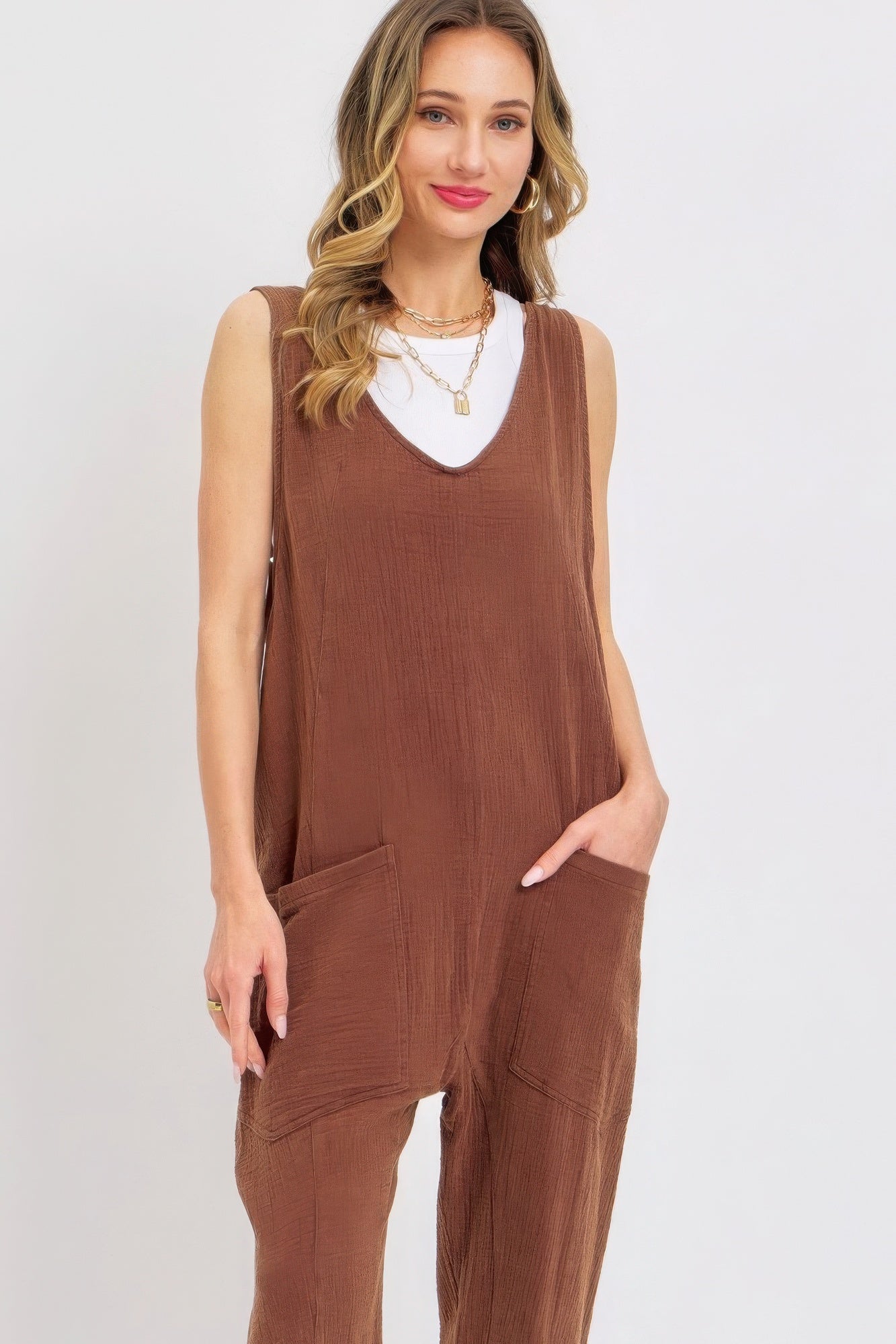 Blue Zone Planet | Mineral Washed Summer Jumpsuit-TOPS / DRESSES-[Adult]-[Female]-2022 Online Blue Zone Planet