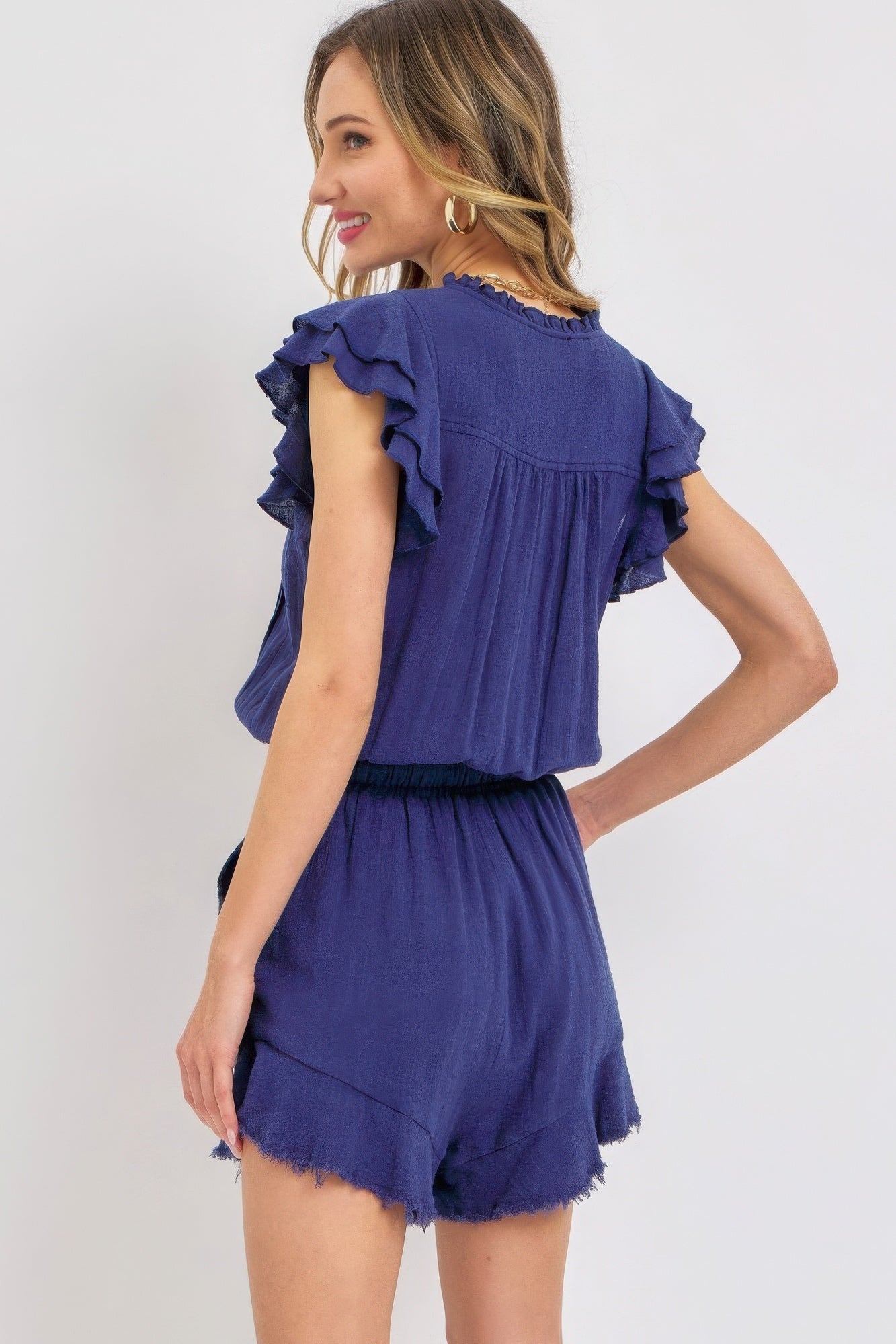 Ruffle Romper-[Adult]-[Female]-2022 Online Blue Zone Planet