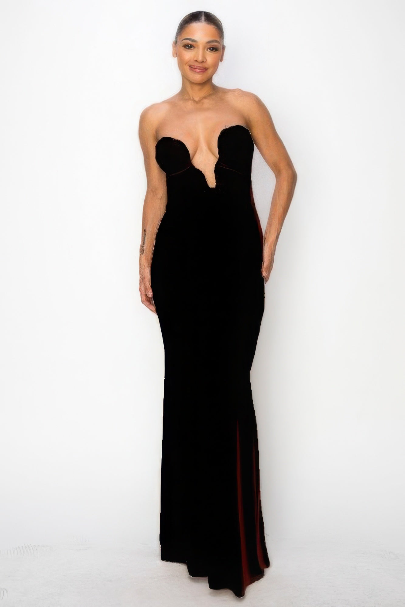 Glitter Ity Tube Maxi Dress-[Adult]-[Female]-Black-S-2022 Online Blue Zone Planet