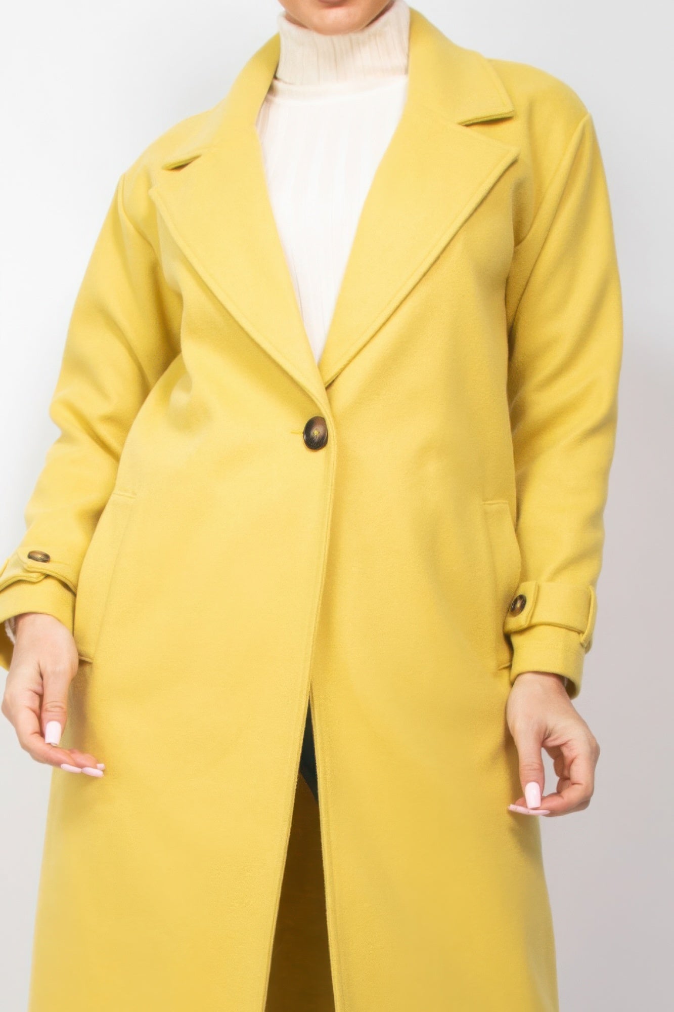 Blue Zone Planet | Collar pocketed coat-TOPS / DRESSES-[Adult]-[Female]-2022 Online Blue Zone Planet