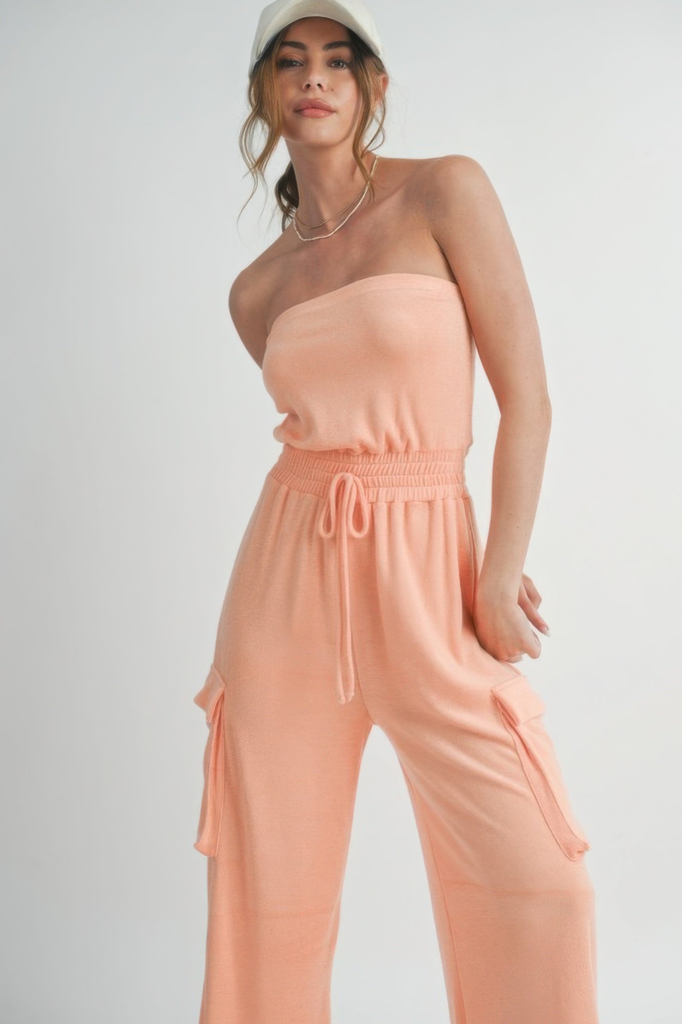 Tube Top Jumpsuit Romper-[Adult]-[Female]-2022 Online Blue Zone Planet