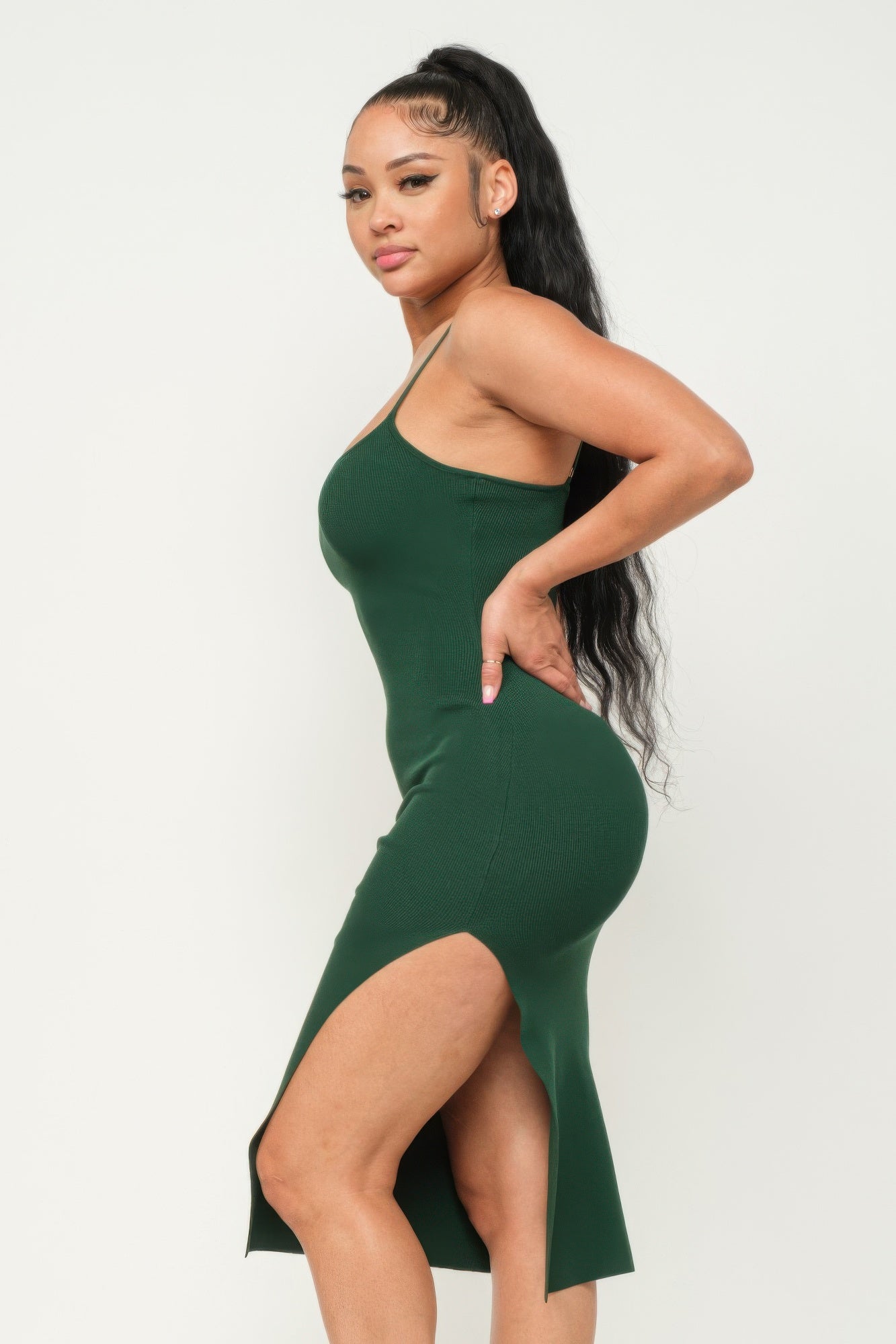 side slit cami dress Side Slit Cami Dress