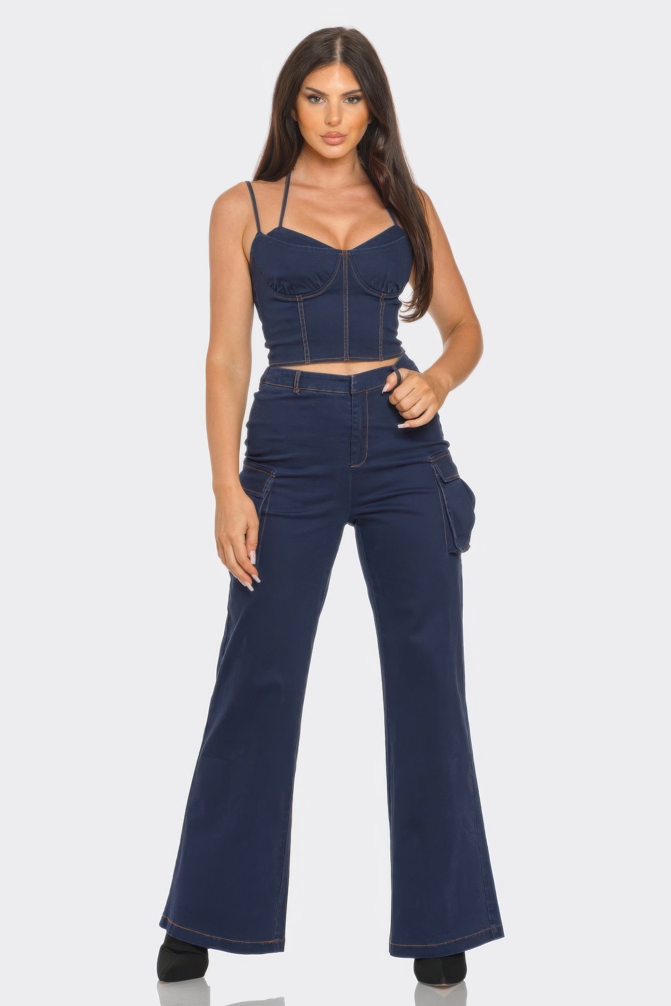 Sarah's Crop Jacket 3 Piece Set-TOPS / DRESSES-[Adult]-[Female]-2022 Online Blue Zone Planet