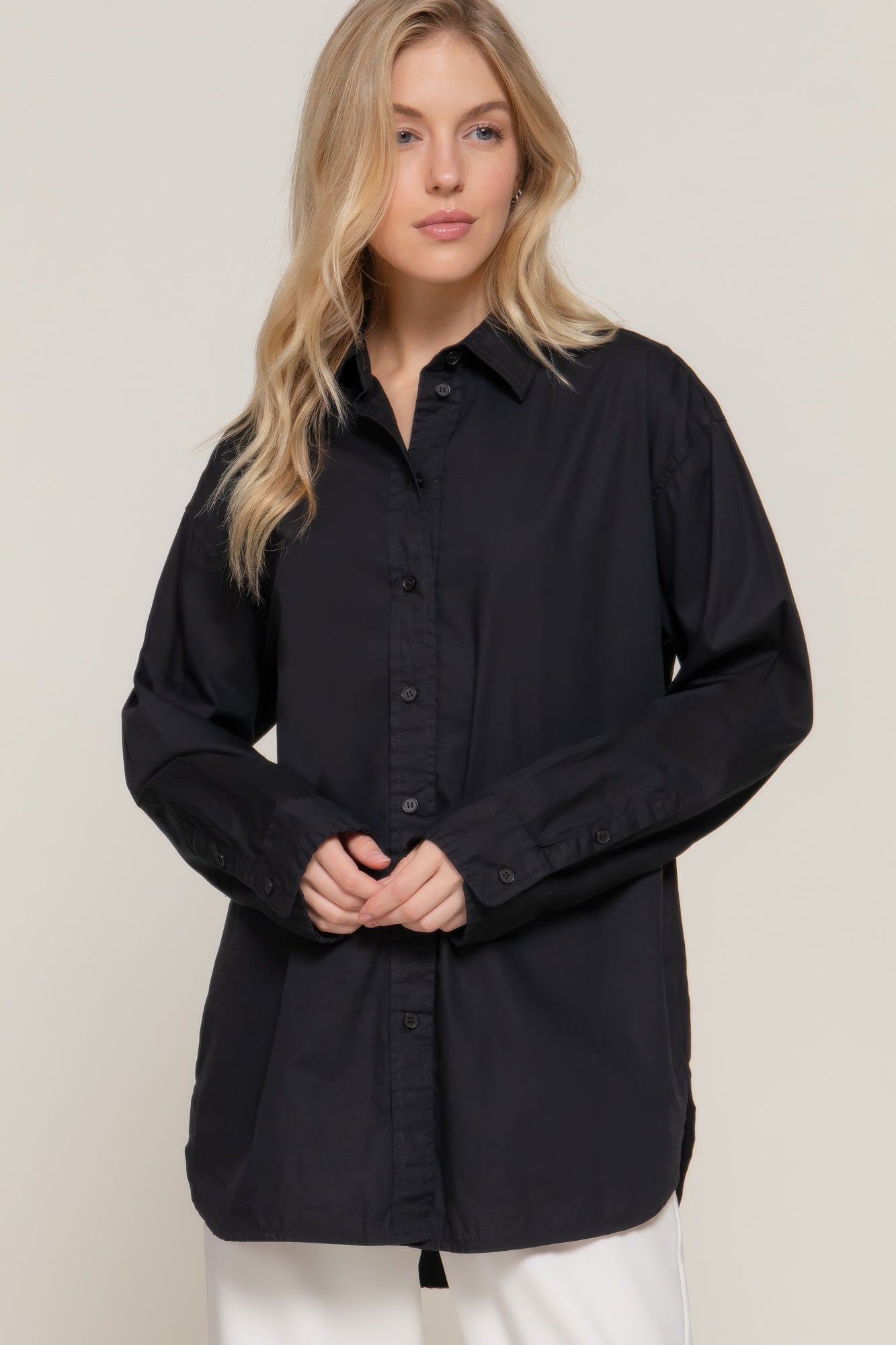 Long Sleeve Loose Fit Shirt-[Adult]-[Female]-2022 Online Blue Zone Planet