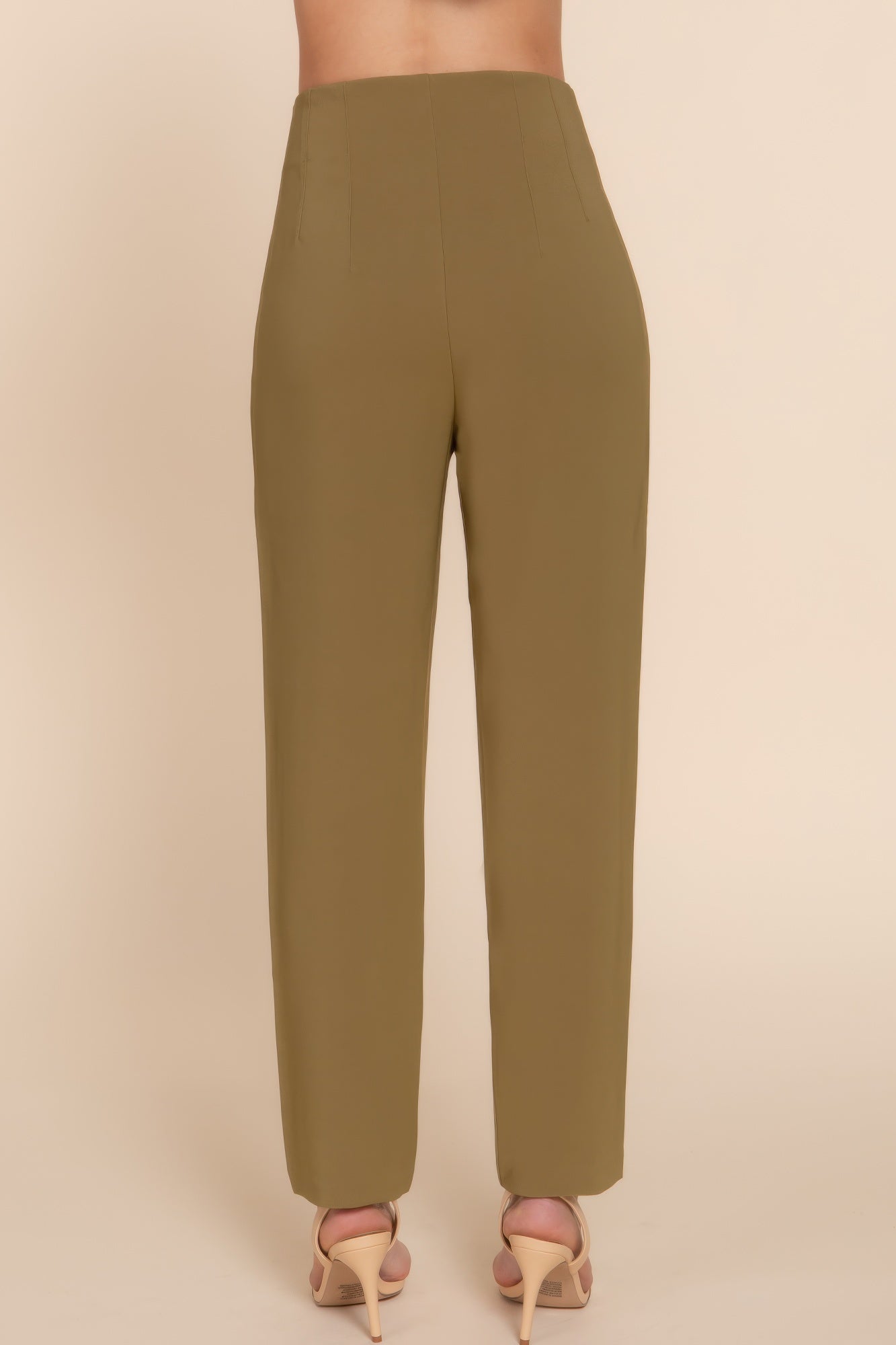 Blue Zone Planet | High Waist Pintuck Detail Long Pants-[Adult]-[Female]-2022 Online Blue Zone Planet