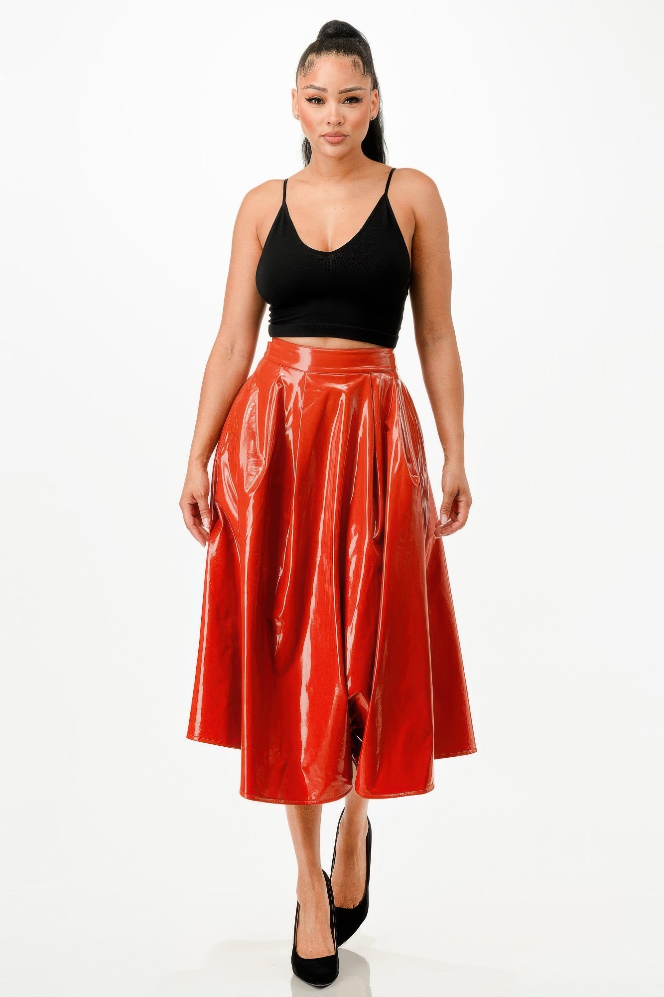 Amanda's Midi Skirt With Pockets-BOTTOM SIZES SMALL MEDIUM LARGE-[Adult]-[Female]-2022 Online Blue Zone Planet