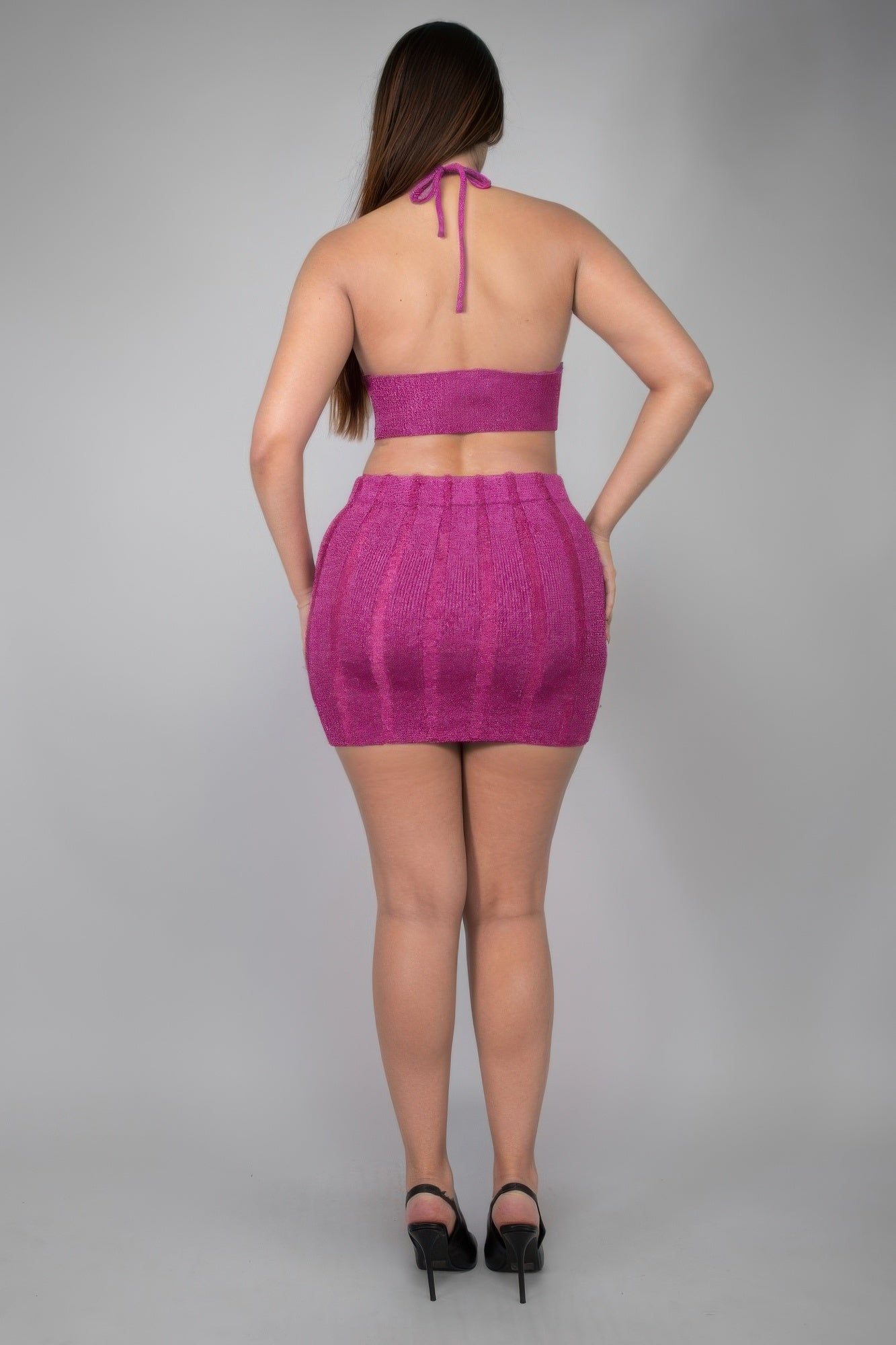 Gwen's Lurex Two Piece Set-TOPS / DRESSES-[Adult]-[Female]-2022 Online Blue Zone Planet