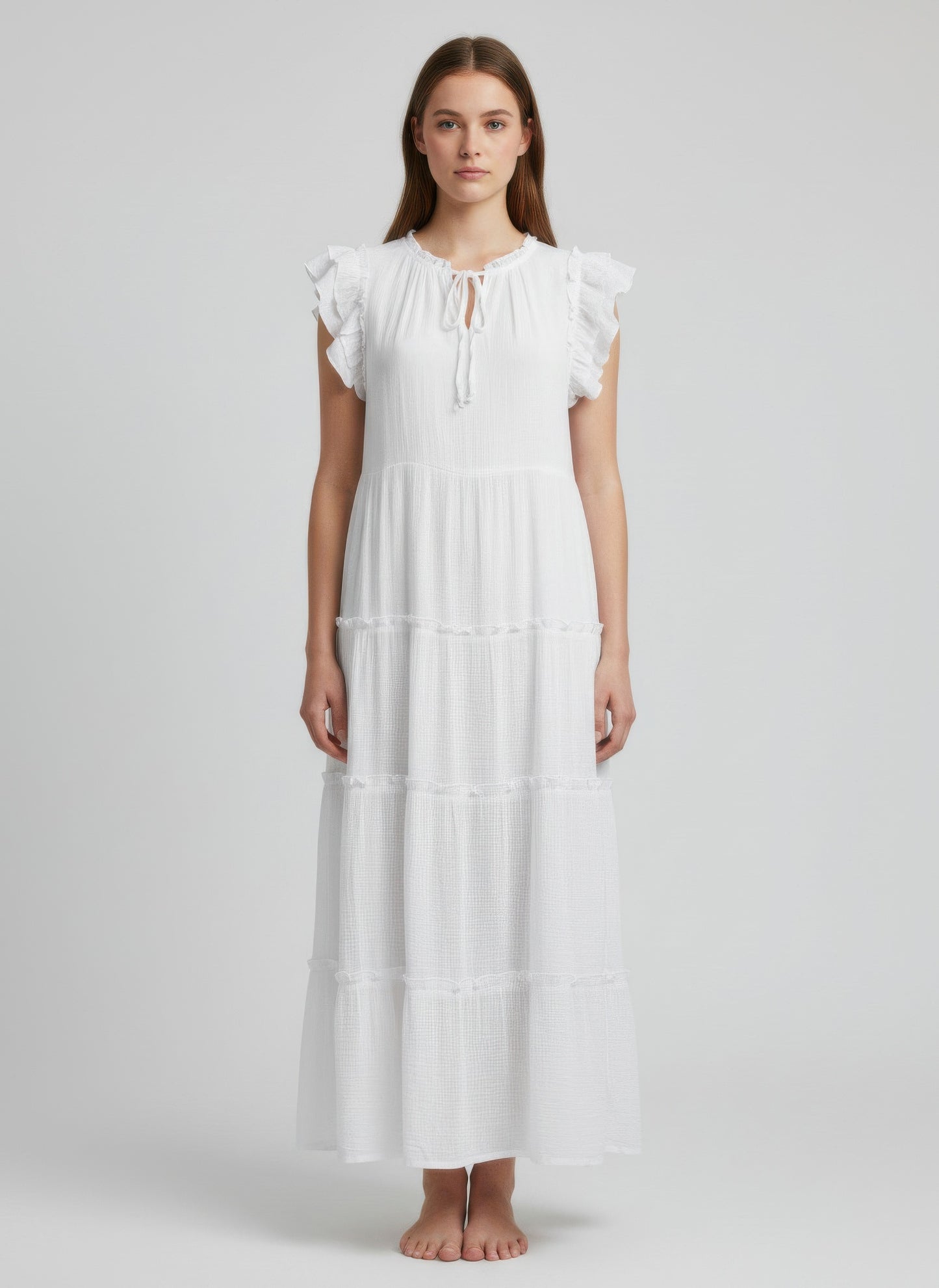 mlle gabrielle dress Floral timeless look V MLLE GABRIELLE Blue White Stripe