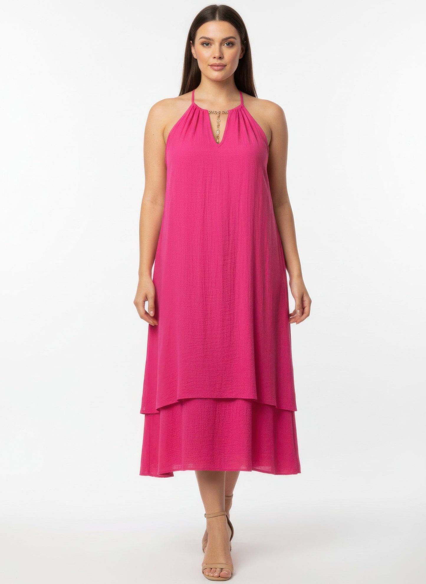 Mlle Gabrielle Solid Sleeveless Dress – Blue Zone Planet Mlle Gabrielle Solid Sleeveless Dress – Blue Zone Planet