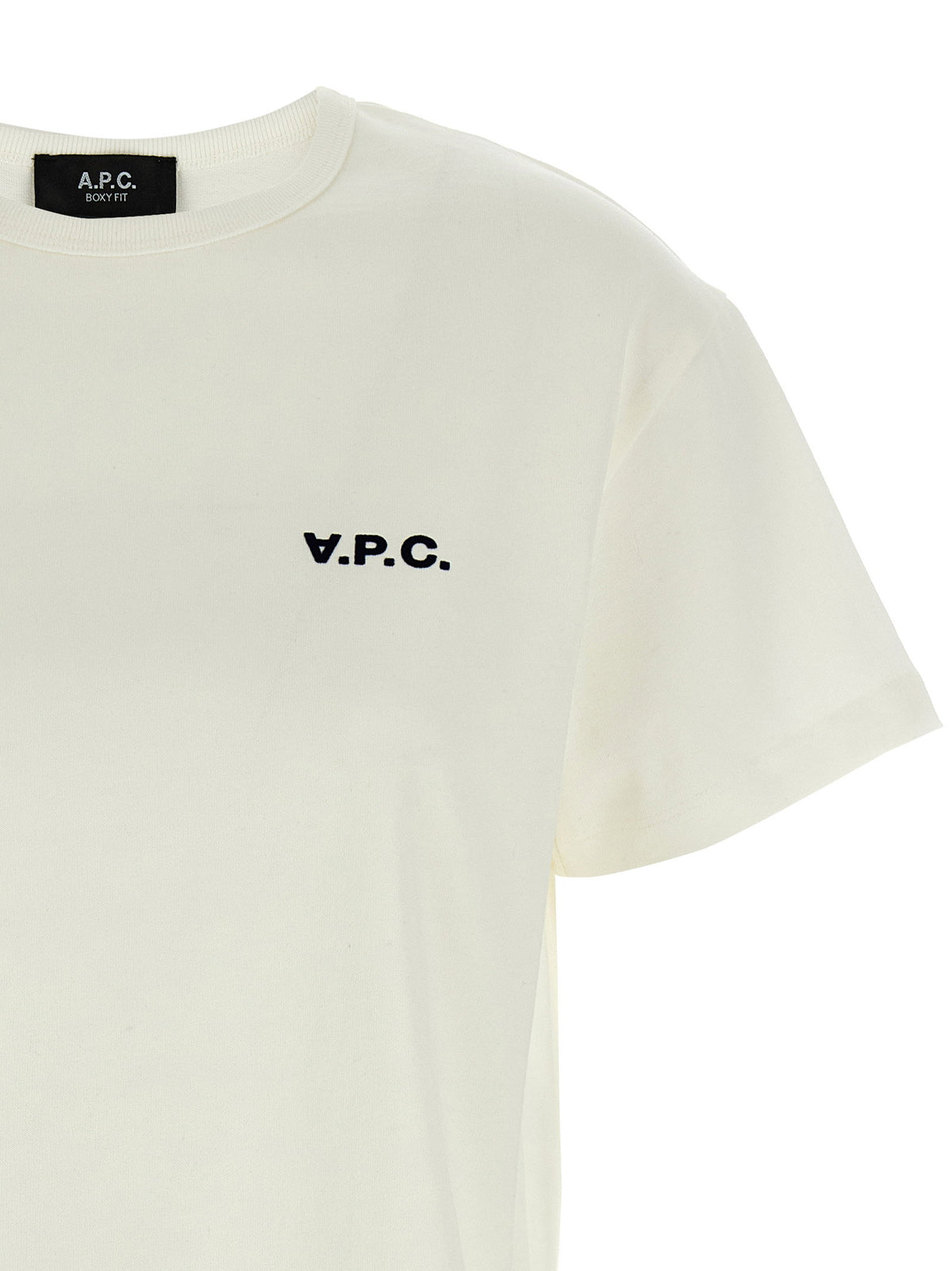 A.p.c. Boxy Petit Vpc T-shirt-Topwear-[Adult]-[Female]-2022 Online Blue Zone Planet