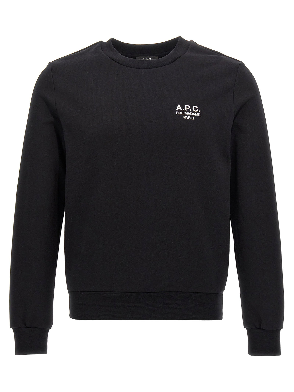 A.p.c. Rue Madame Sweatshirt-Topwear-[Adult]-[Female]-S-White/black-2022 Online Blue Zone Planet