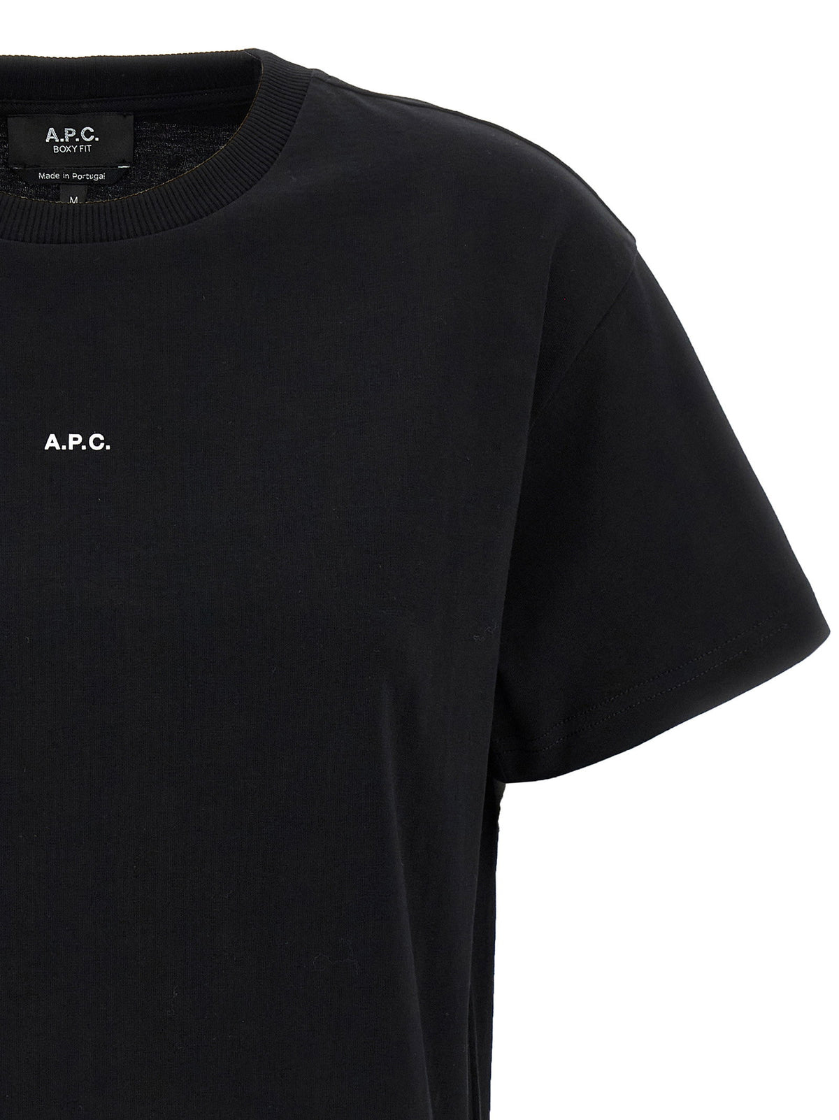 A.p.c. Boxy Micro Logo T-shirt-Topwear-[Adult]-[Female]-2022 Online Blue Zone Planet