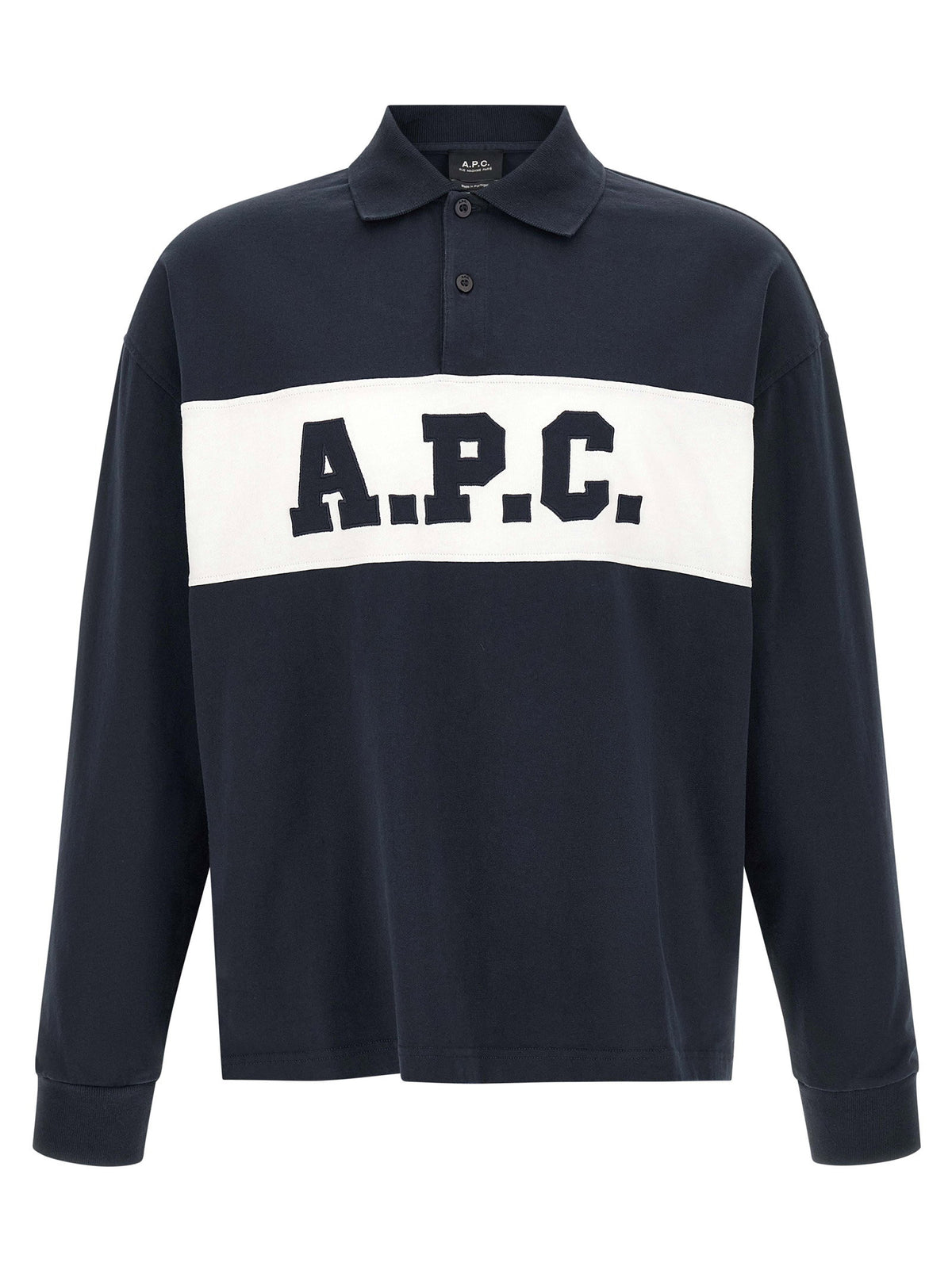 A.p.c. Alexis Polo Shirt-Shirts-[Adult]-[Female]-L-Blue-2022 Online Blue Zone Planet