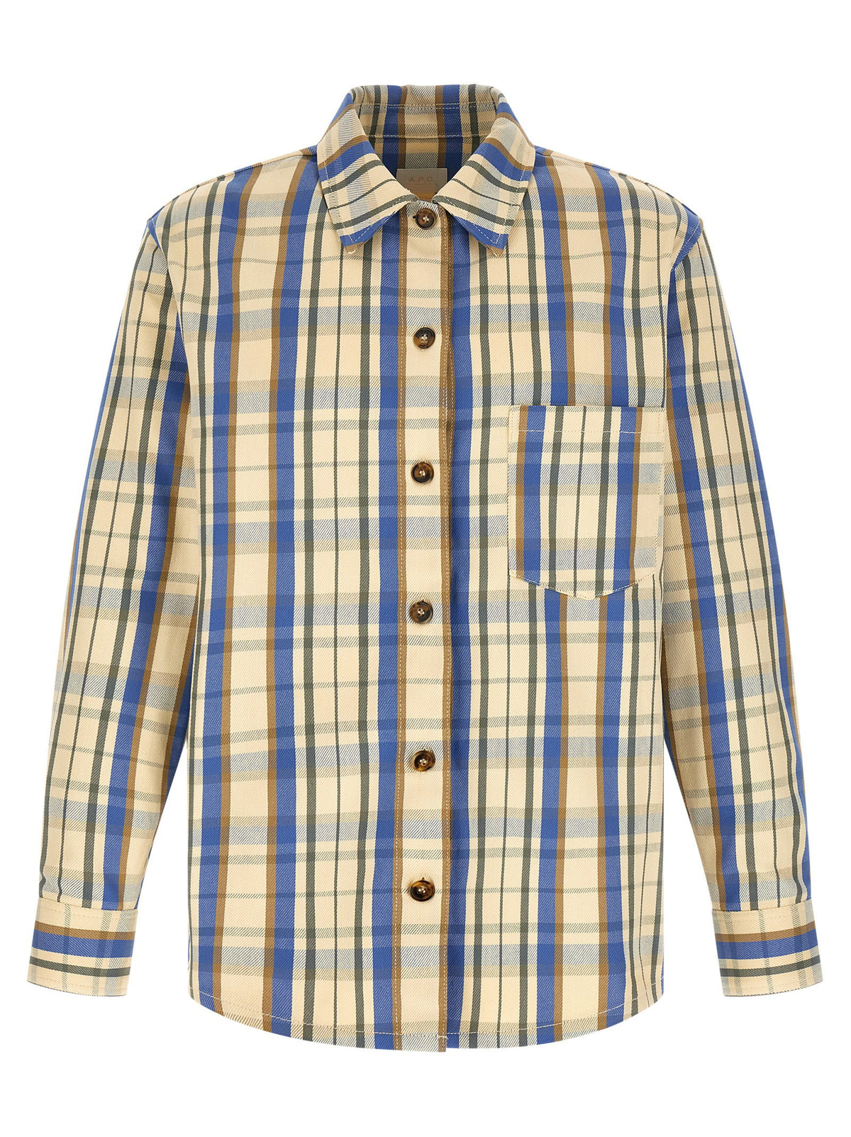 A.p.c. Nathan Shirt-Shirts-[Adult]-[Female]-L-Yellow-2022 Online Blue Zone Planet