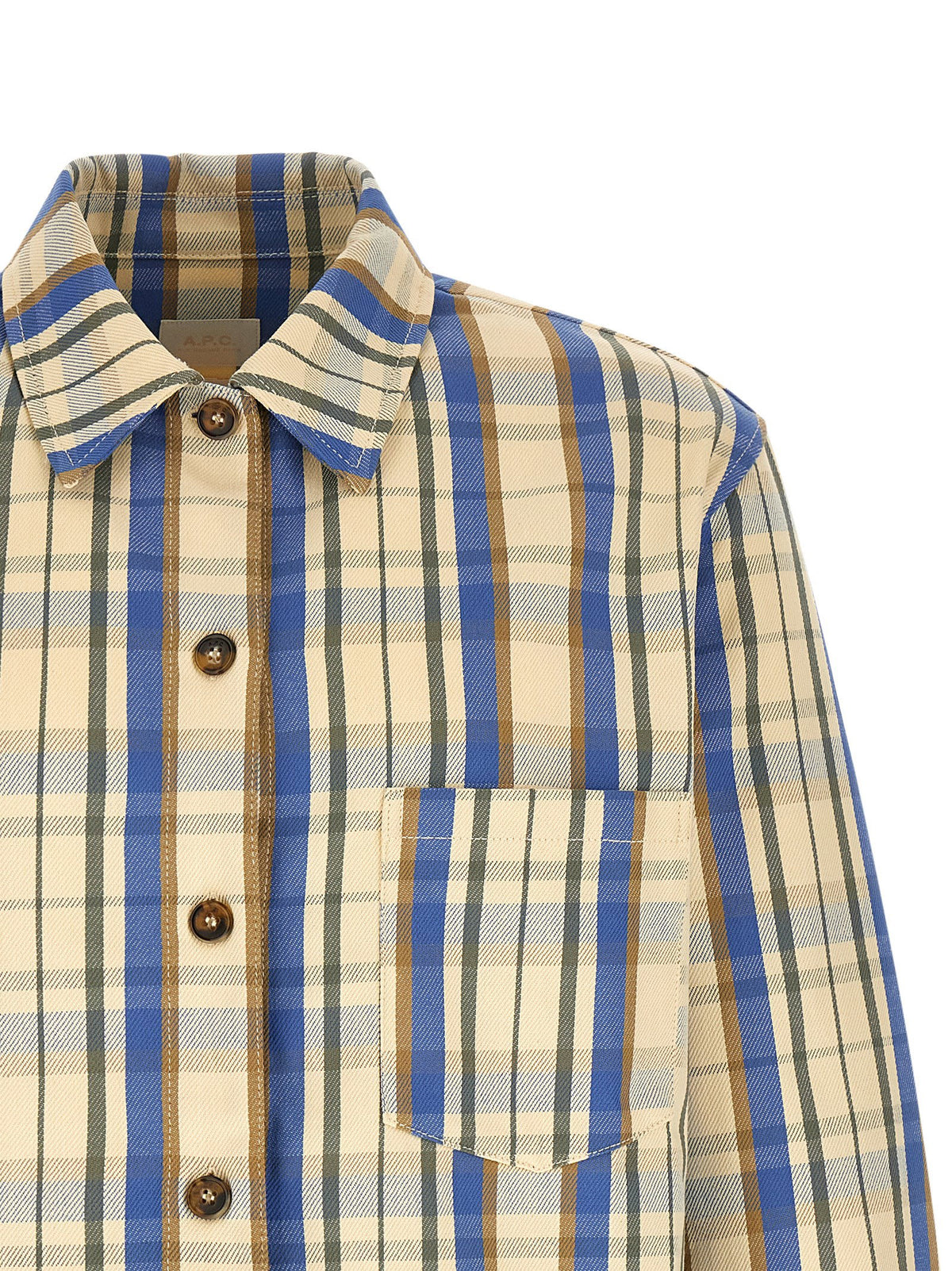 A.p.c. Nathan Shirt-Shirts-[Adult]-[Female]-2022 Online Blue Zone Planet
