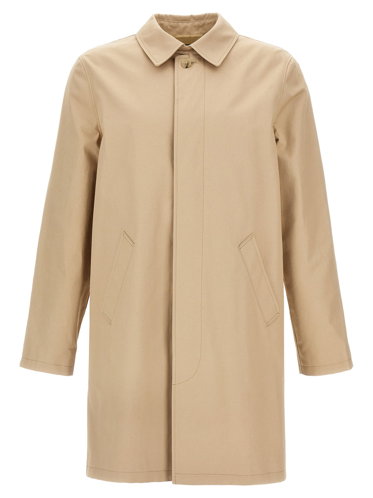 A.p.c. Mac Ville Trench Coat-Coats-[Adult]-[Female]-XL-Beige-2022 Online Blue Zone Planet